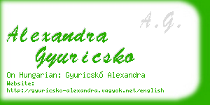 alexandra gyuricsko business card
